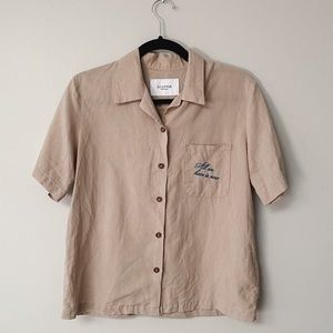 Korean brand Sculptor 100% linen top